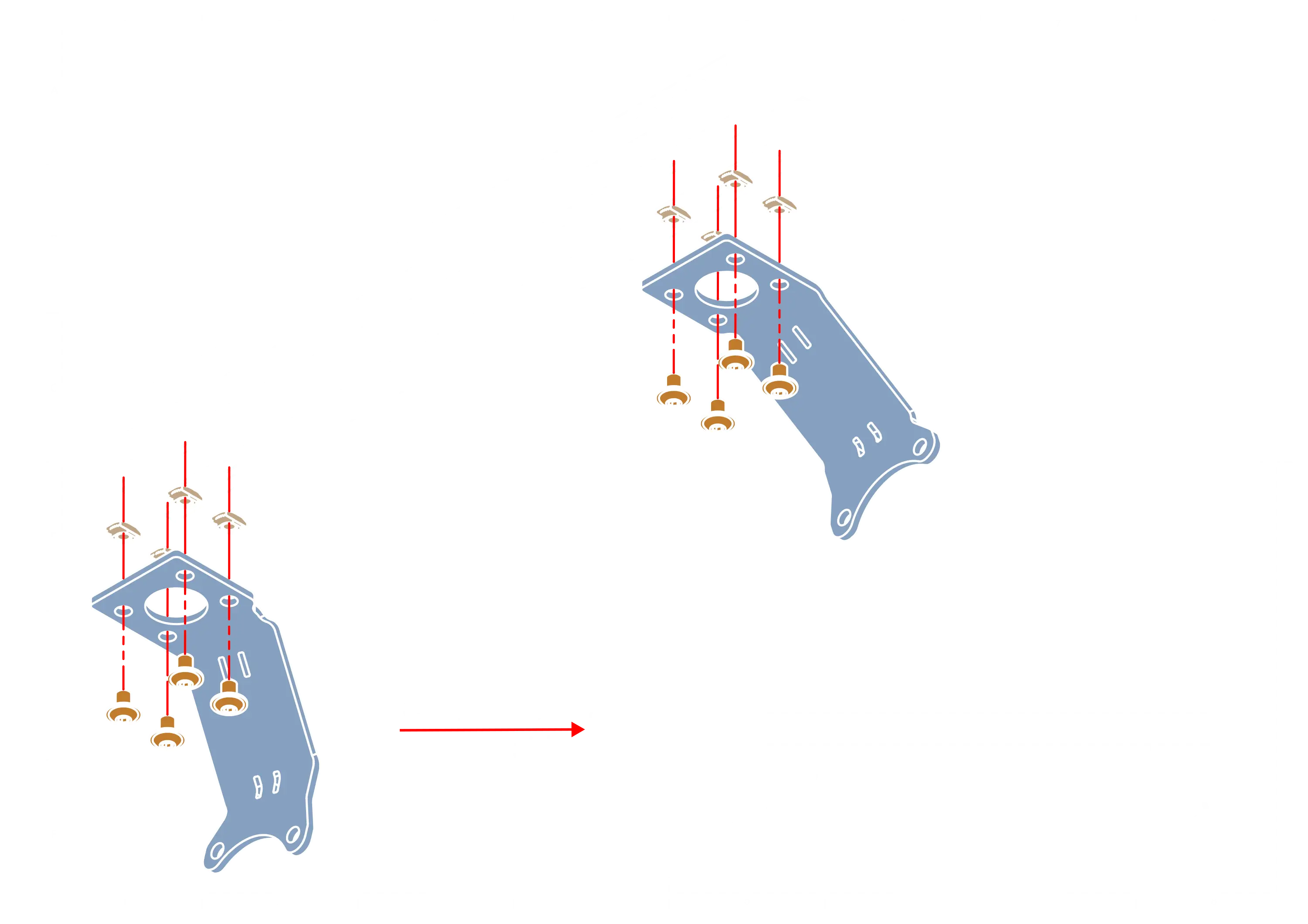 Assembly rocker arms