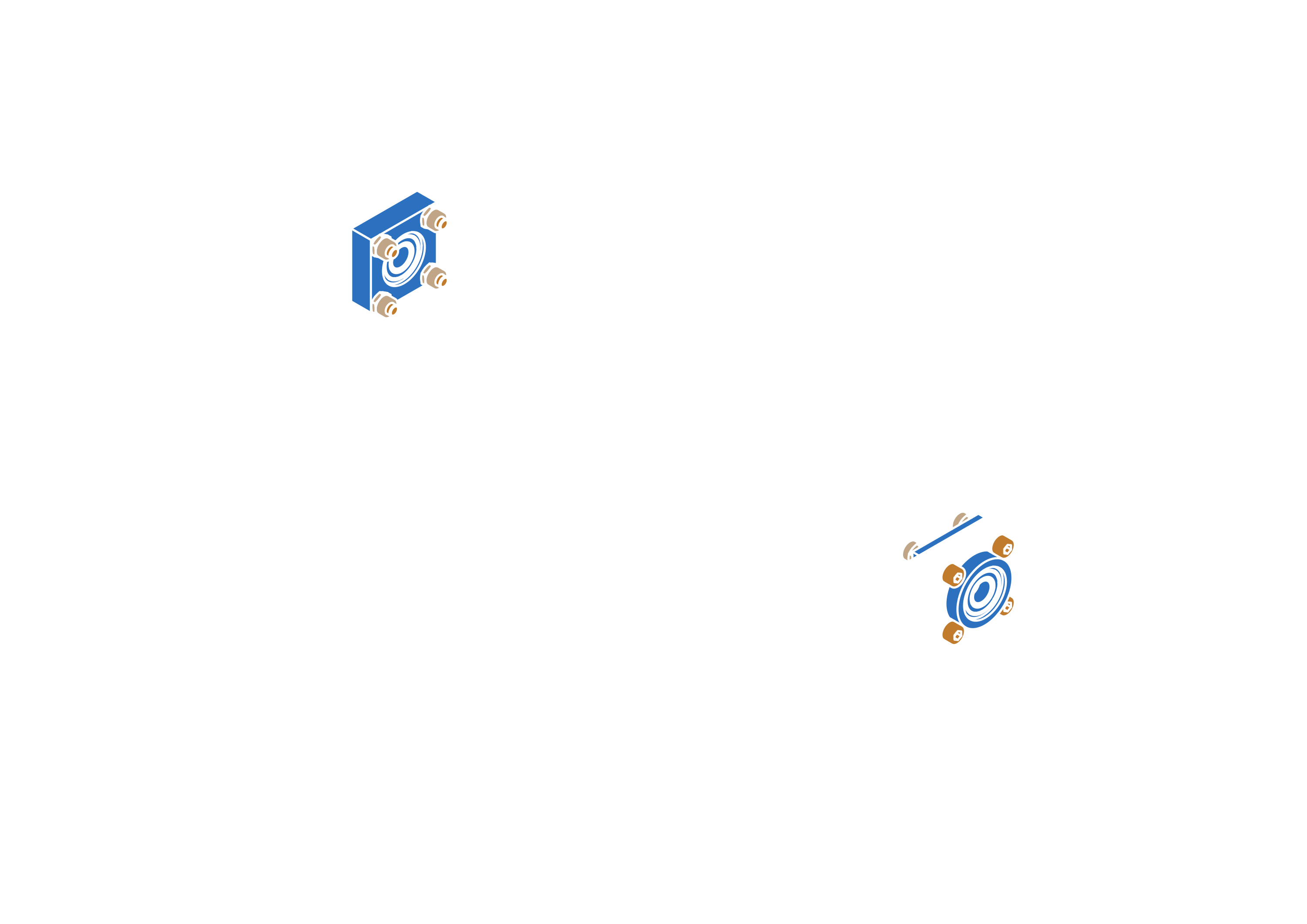 Assembled bearing support