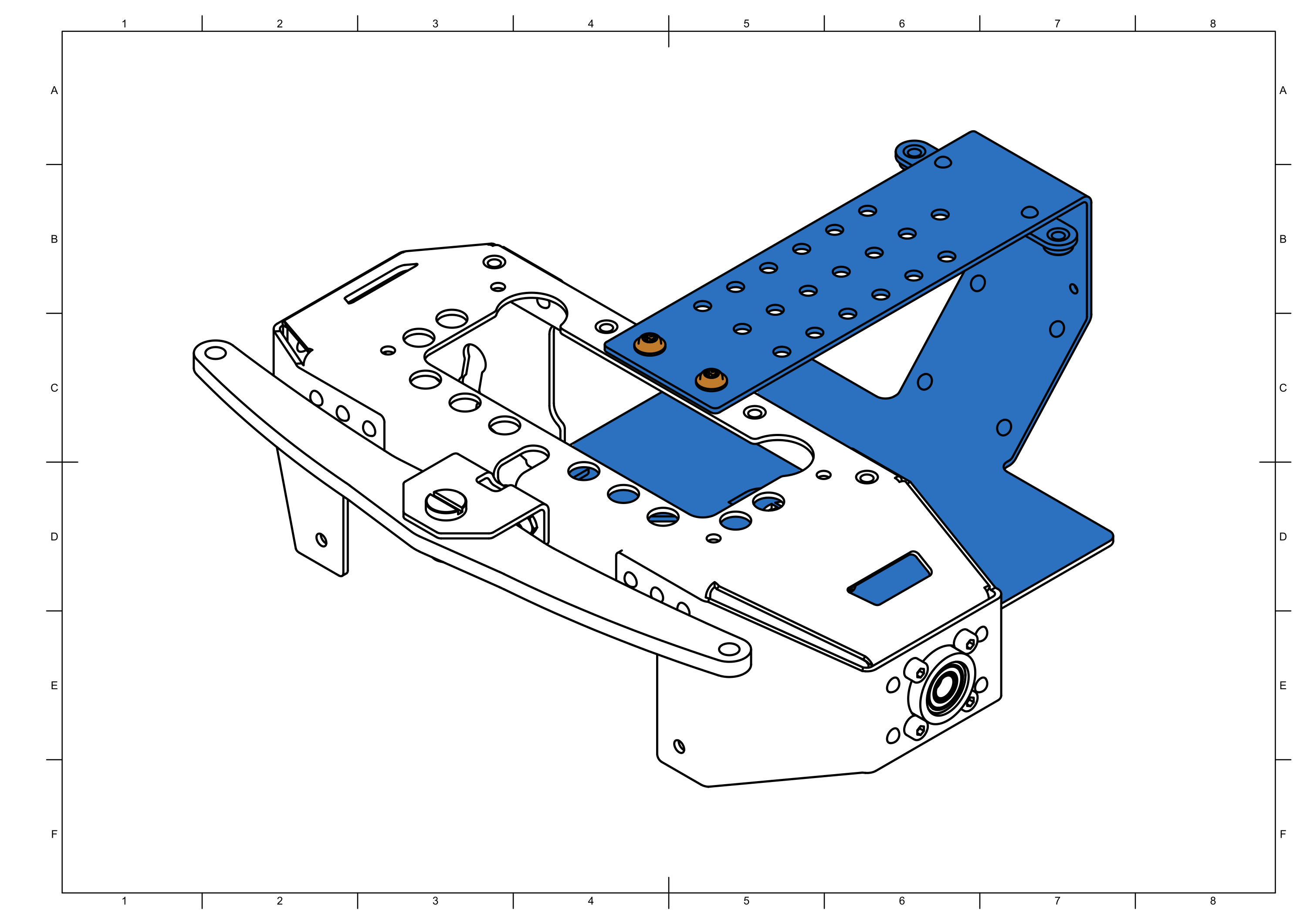 Rear frame assembled