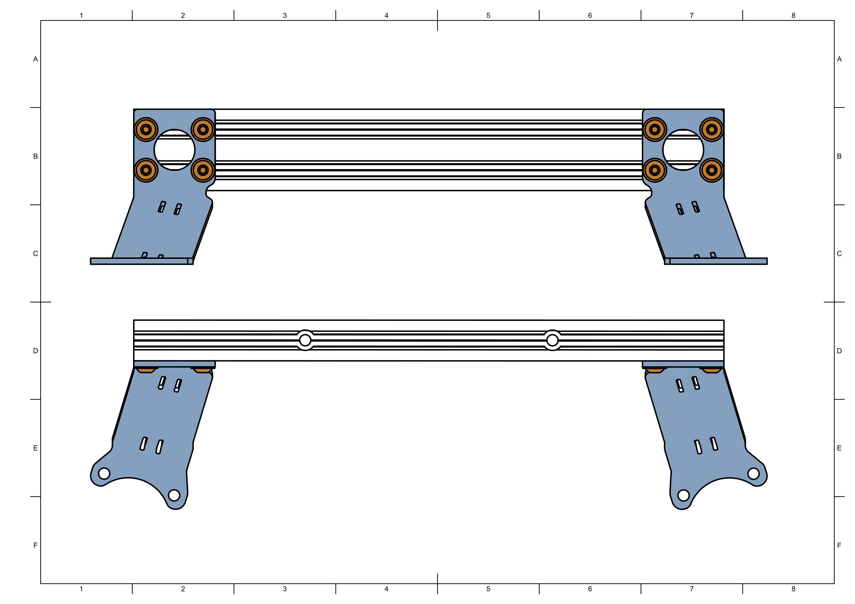 Assembled rocker arms