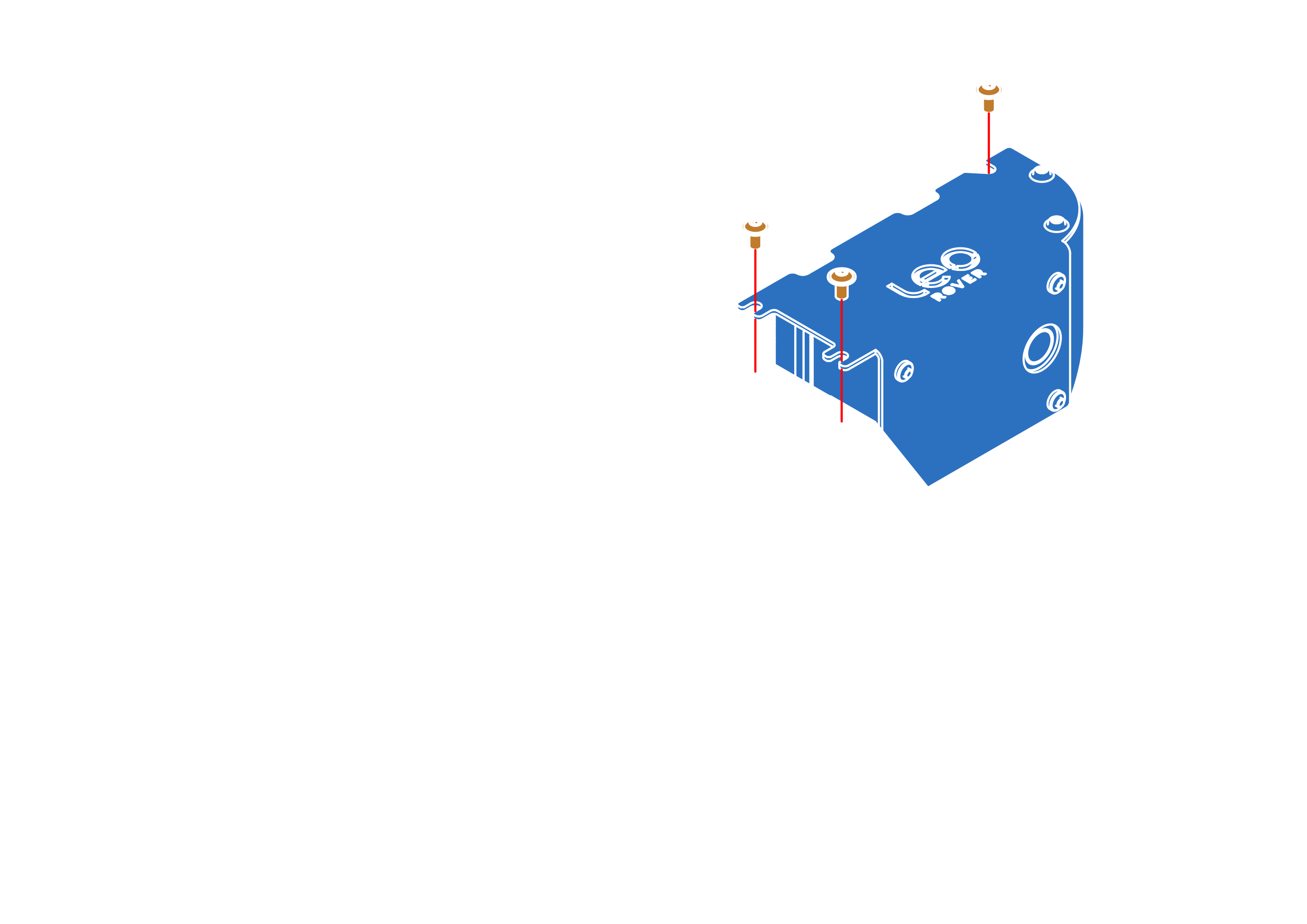 Attaching battery quarter
