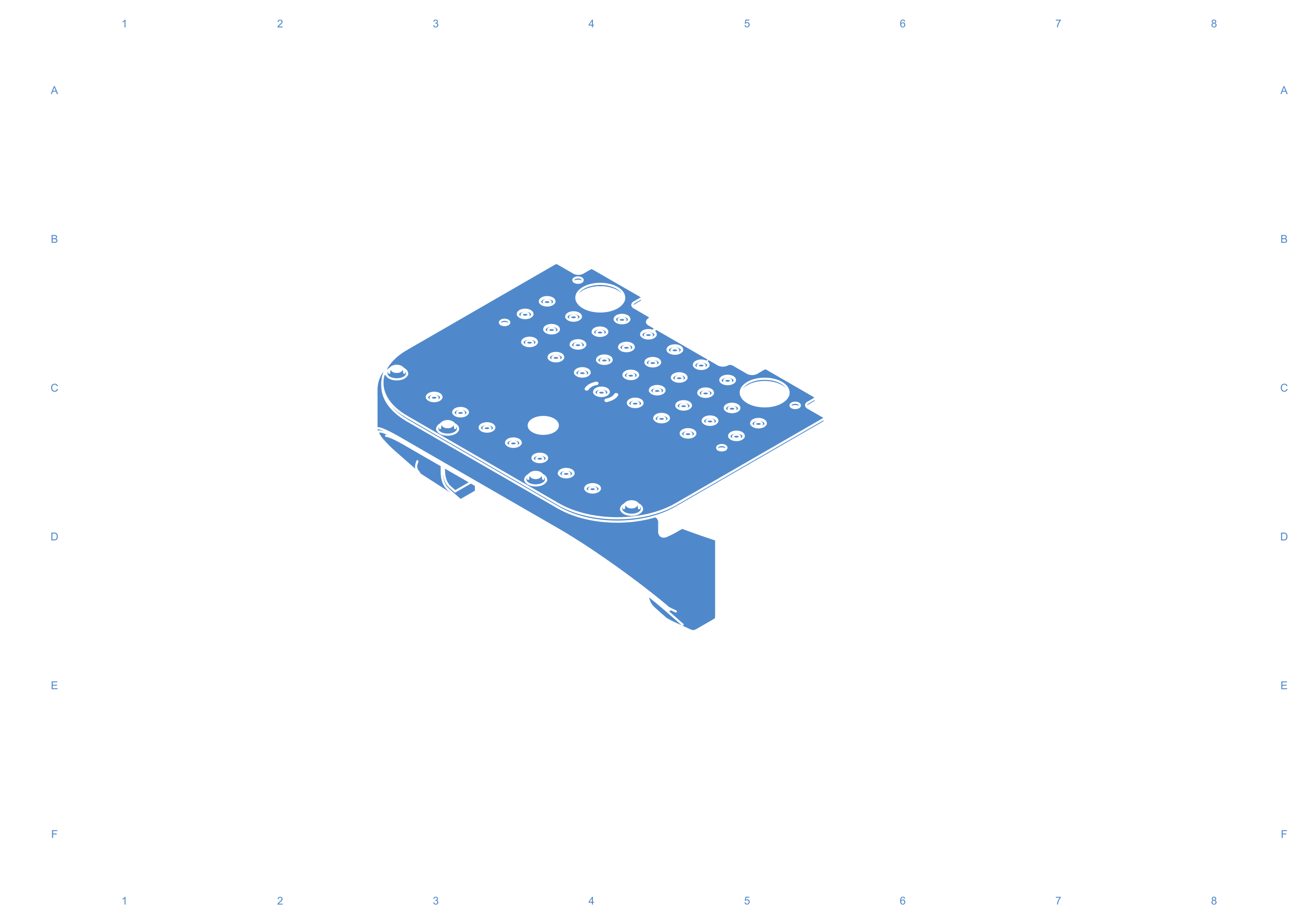Assembled top metal plate