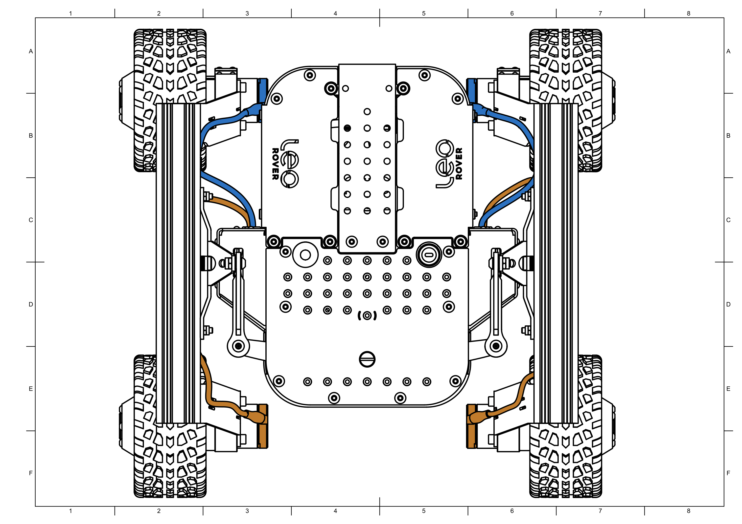 Attached wheel cables