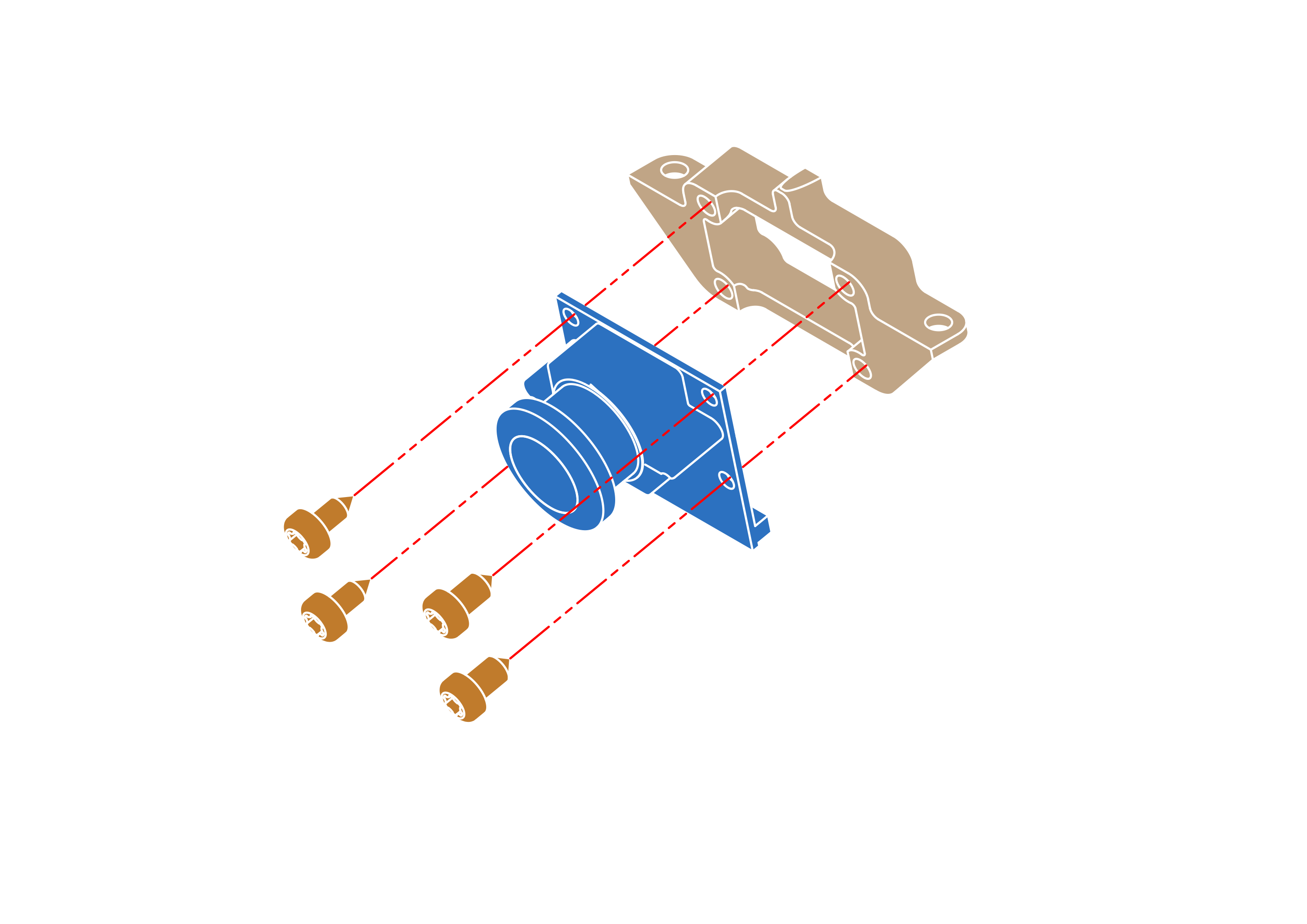 Attaching camera to holder