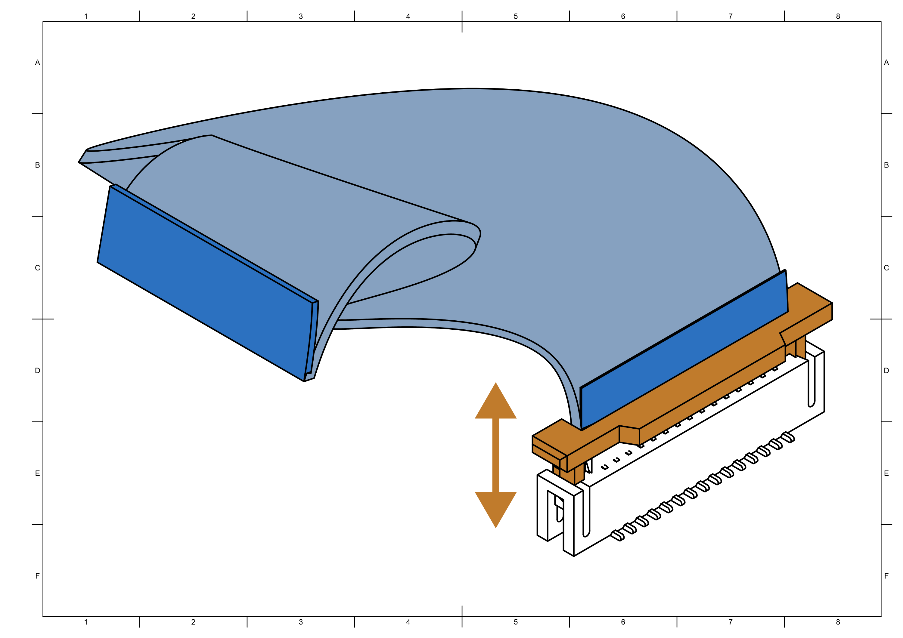 Attached camera ribbon